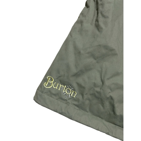 Burton olive green and lemon yellow ski/snowboard winter coat - Picture 8 of 10